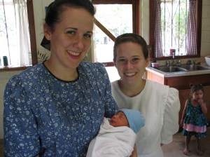 Sta Rosita Baby myself and Ashley with the baby, the day after his birth