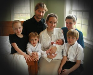 The whole family enjoying baby Ezra