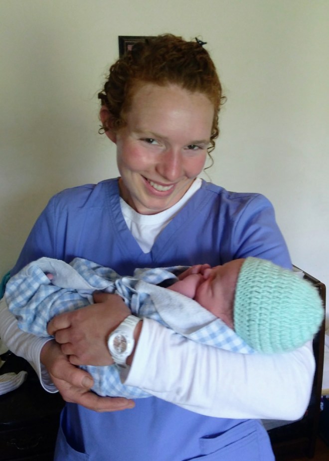 Lanna with a newborn!